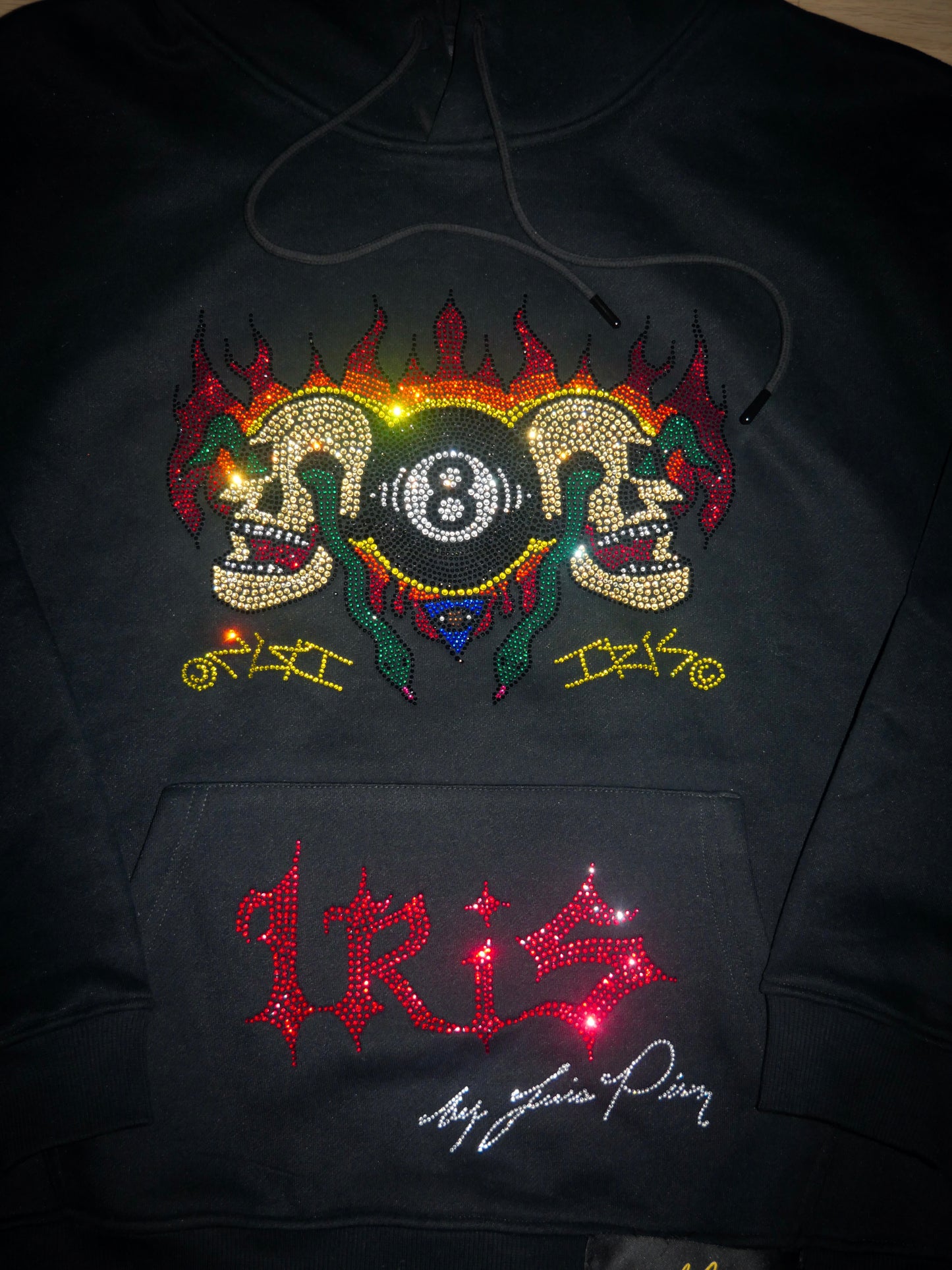 evol, Iris “8 Ball” Rhinestone Hoodie