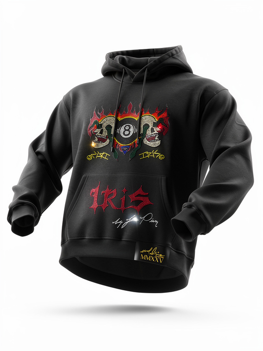 evol, Iris “8 Ball” Rhinestone Hoodie